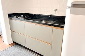 Private kitchen - ASA Apto Completo Vila Germanica Oktoberfest (Blumenau)