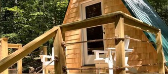 Scenic Off-Grid A-Frame with Private Fire Pit near White Mountain National Forest, Stoneham, Maine