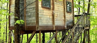 Adventure-Filled Off-Grid Treehouse near White Mountain National Forest, Stoneham, Maine