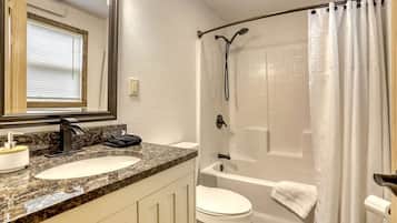 Hair dryer, towels