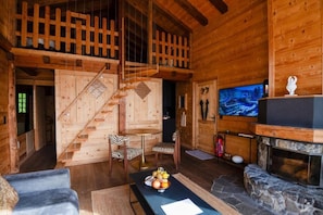 Suite, 2 Bedrooms, Balcony, Mountain View | Living area - Les Mazots du Clos (Ollon)