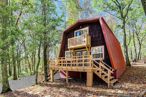 Private Lake/Beach Cabin with Fire Pit and Large Deck - Access to Golf and Community Amenities at this Terra Alta, WV Getaway