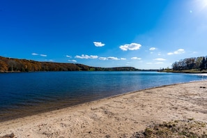 Sailing, fishing - Private Lake/Beach Cabin with Fire Pit and Large Deck - Access to Golf and Community Amenities at this Terra Alta, WV Getaway (Terra Alta)