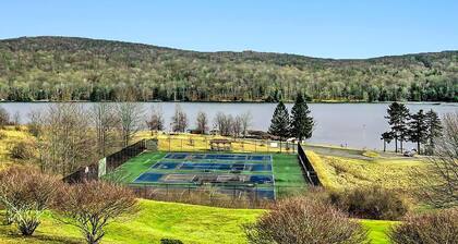 Private Lake/Beach Cabin with Fire Pit and Large Deck - Access to Golf and Community Amenities at this Terra Alta, WV Getaway