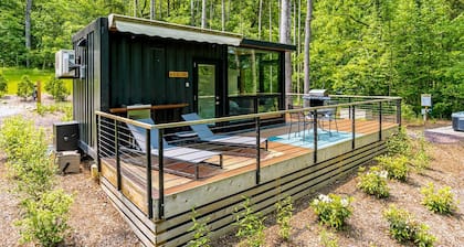 Modern Riverside Container Home with Hot Tub and Fire Pit in Rileyville, VA