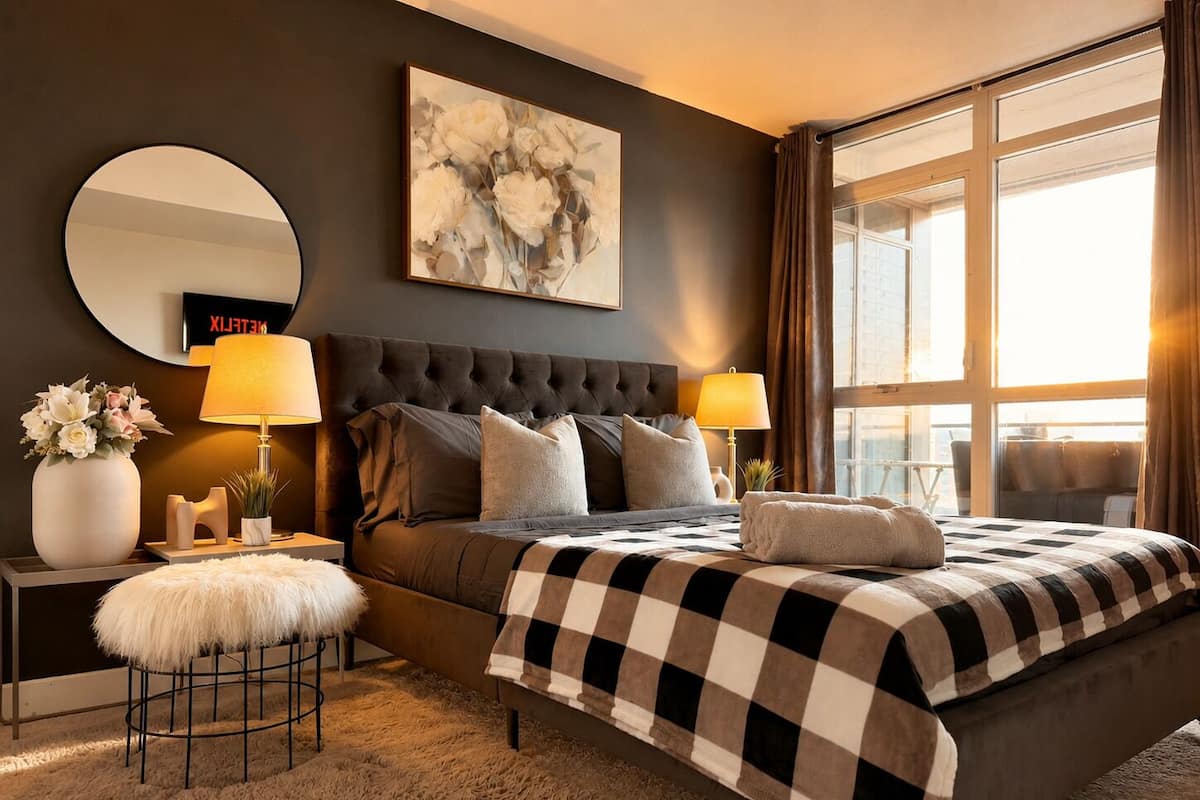 Departamento Deluxe, balcón | Wifi gratis y ropa de cama