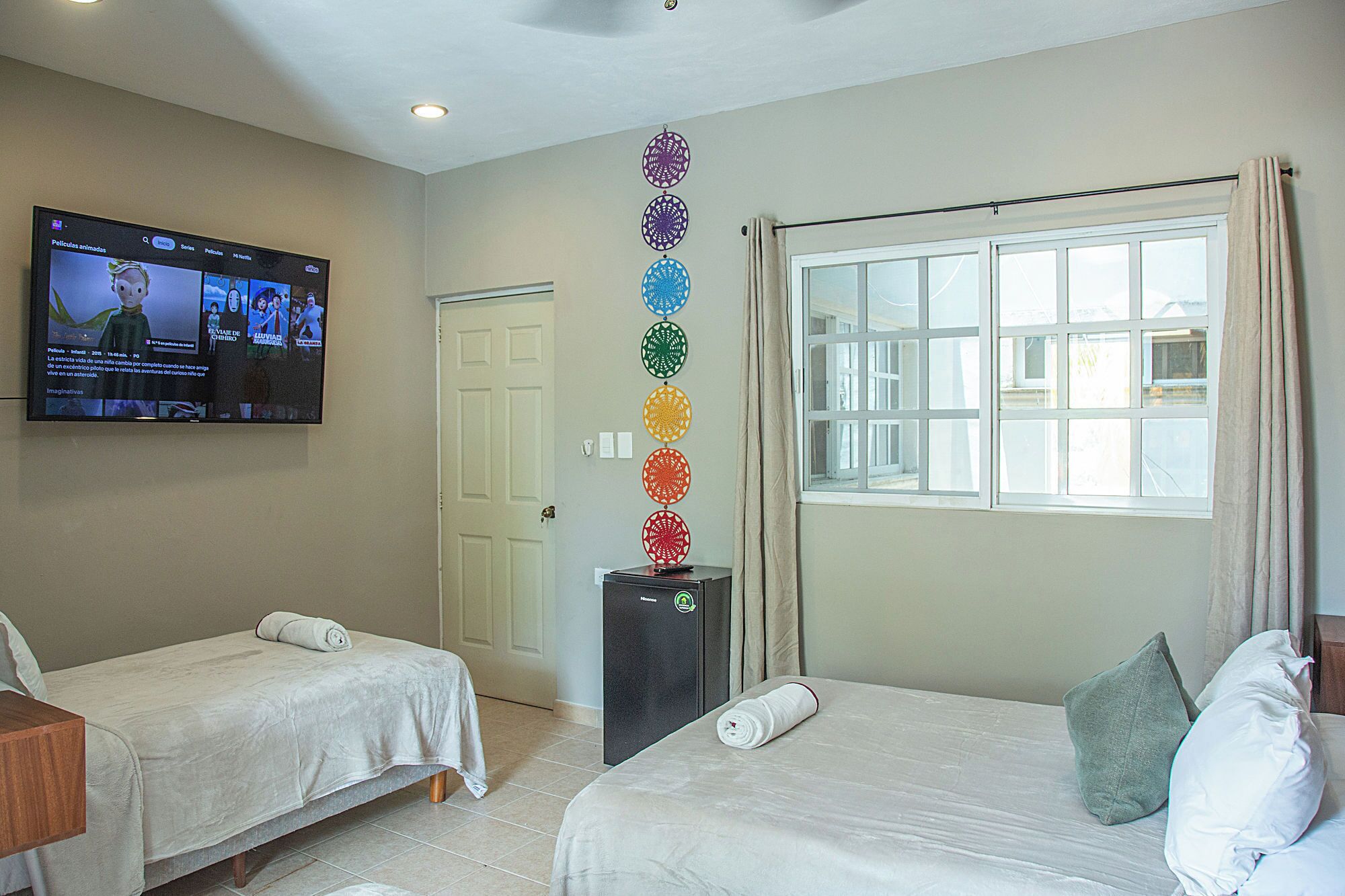 1 bedroom, iron/ironing board, internet, bed sheets
