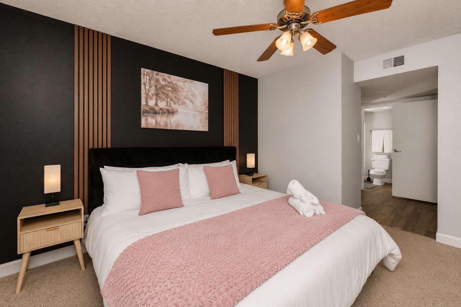 2 bedrooms, iron/ironing board, travel cot, WiFi