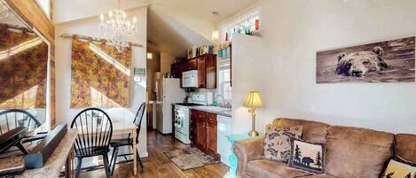 TV, DVD player, offices