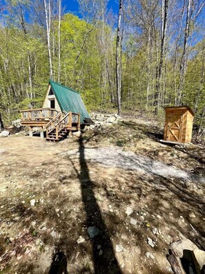 Exterior - Rustic A-Frame with Off-Grid Forest Retreat near White Mountain National Forest, Stoneham, Maine (Stoneham)
