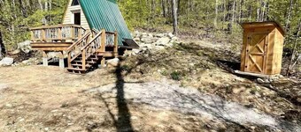 Rustic A-Frame with Off-Grid Forest Retreat near White Mountain National Forest, Stoneham, Maine