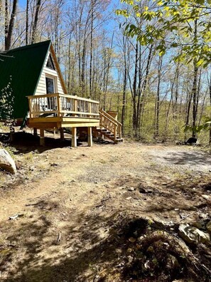 Exterior - Rustic A-Frame with Off-Grid Forest Retreat near White Mountain National Forest, Stoneham, Maine (Stoneham)