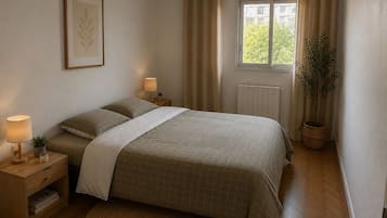 1 chambre, Wi-Fi, draps fournis