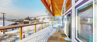 3BR water view home with deck & open layout