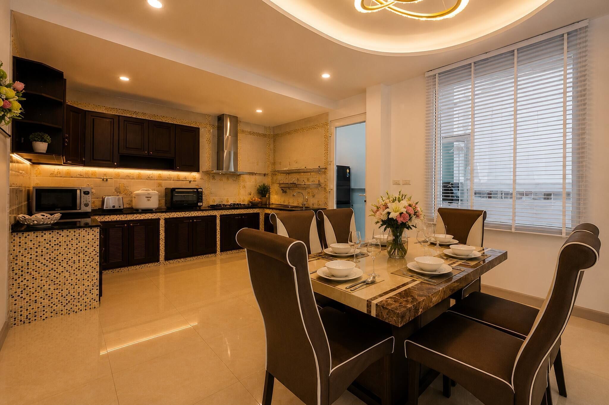 Villa, 4 Schlafzimmer, barrierefrei, Raucher | Esszimmer