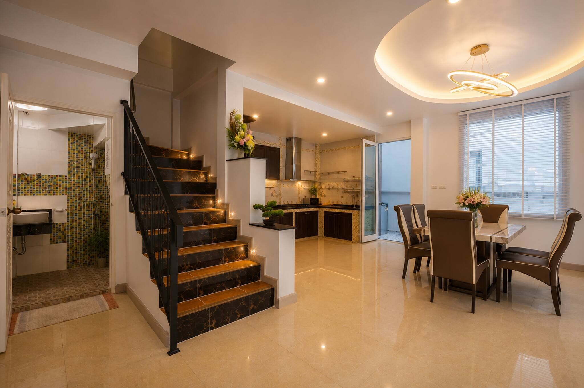 Villa, 4 chambres, accessible aux personnes à mobilité réduite, fumeurs | Salle à manger