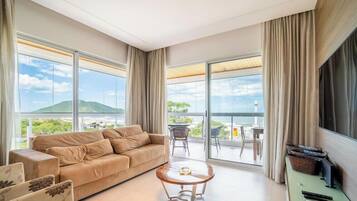 Basic Apartment | Living area | 40-inch TV with digital channels