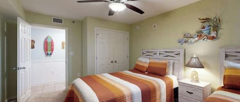 4 bedrooms, iron/ironing board, travel crib, WiFi