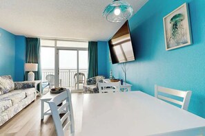 TV, DVD player, offices