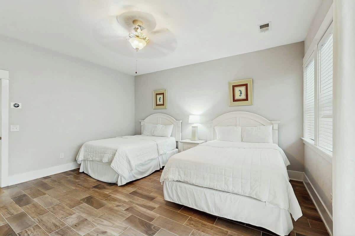4 bedrooms, iron/ironing board, travel cot, WiFi