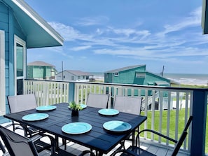 Townhome, Multiple Beds, Ocean View (Casa Pelicano) | Outdoor dining - Casa Pelicano - Gulf Views (Galveston)