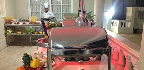 Outdoor dining - Private 4BR Villa with Pool inside All-Inclusive Beach Resort, Puerto Plata (Puerto Plata)