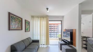Basic Apartment | Living area | 40-inch TV with digital channels