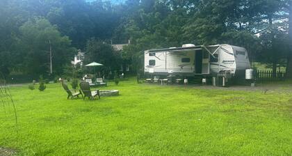 Quiet property in beautiful Bucks County stay in this recreational vehicle.