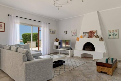 White Villa with open lagoon view