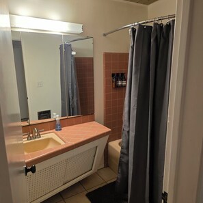 Dusche, Haartrockner, Bidet, Handtücher