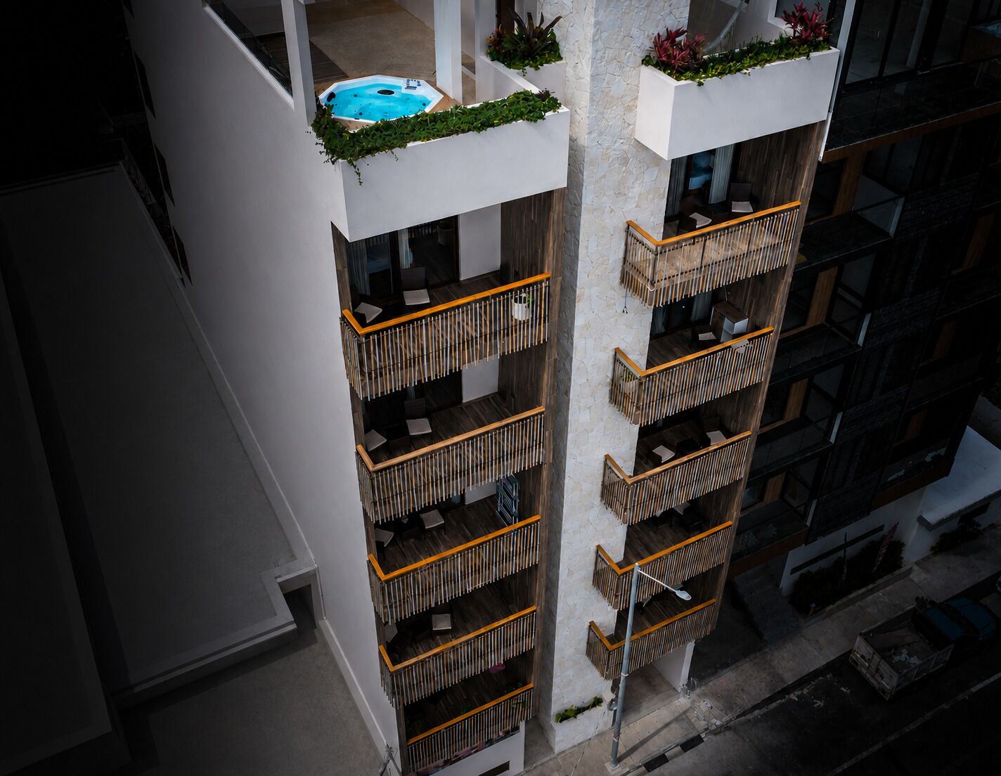 Fassade der Unterkunft