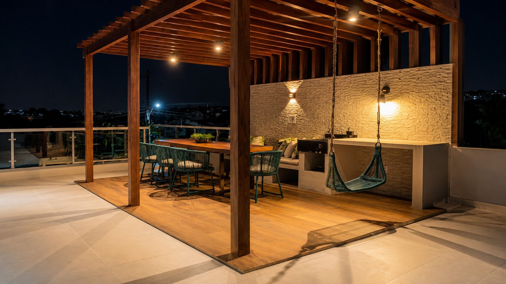 Deluxe House, 3 Bedrooms, Pool Access, Lake View | Lanai