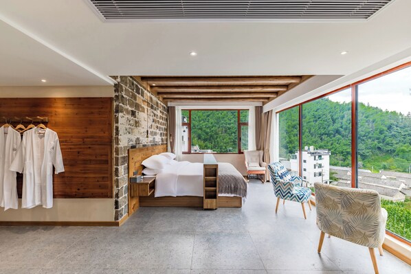 Habitación doble clásica, 1 cama King size, para no fumadores, vista a la montaña | Wifi gratis 