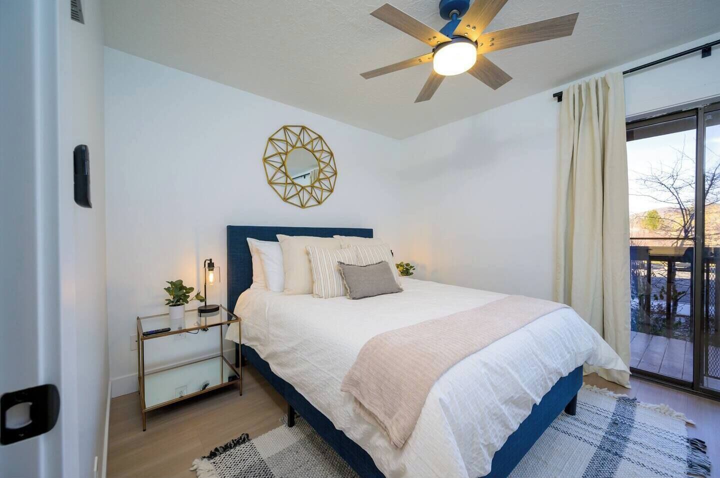 Bedroom with White Bedding