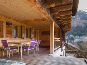 Outdoor dining - Chalet François, (Champery). by Interhome (Champery)
