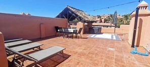 Outdoor dining - House Sleeps 6 with Indoor Pool and Parking (Casares , CASARES DEL SOL)