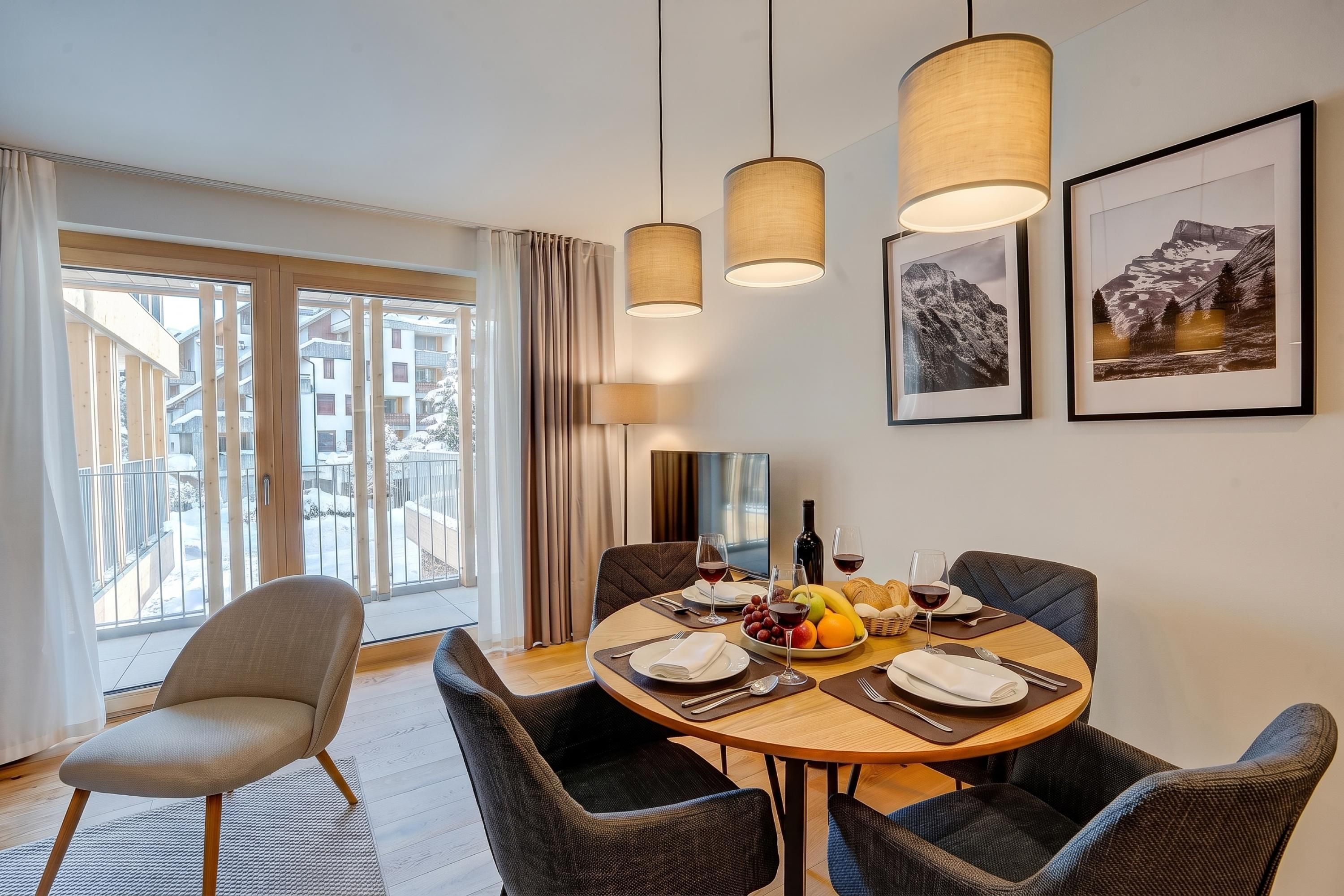 Living and dining room