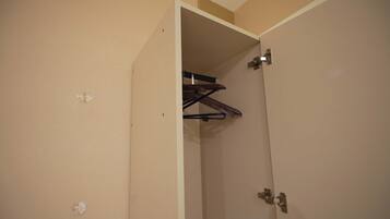 Desk, laptop workspace, blackout drapes, WiFi (free)