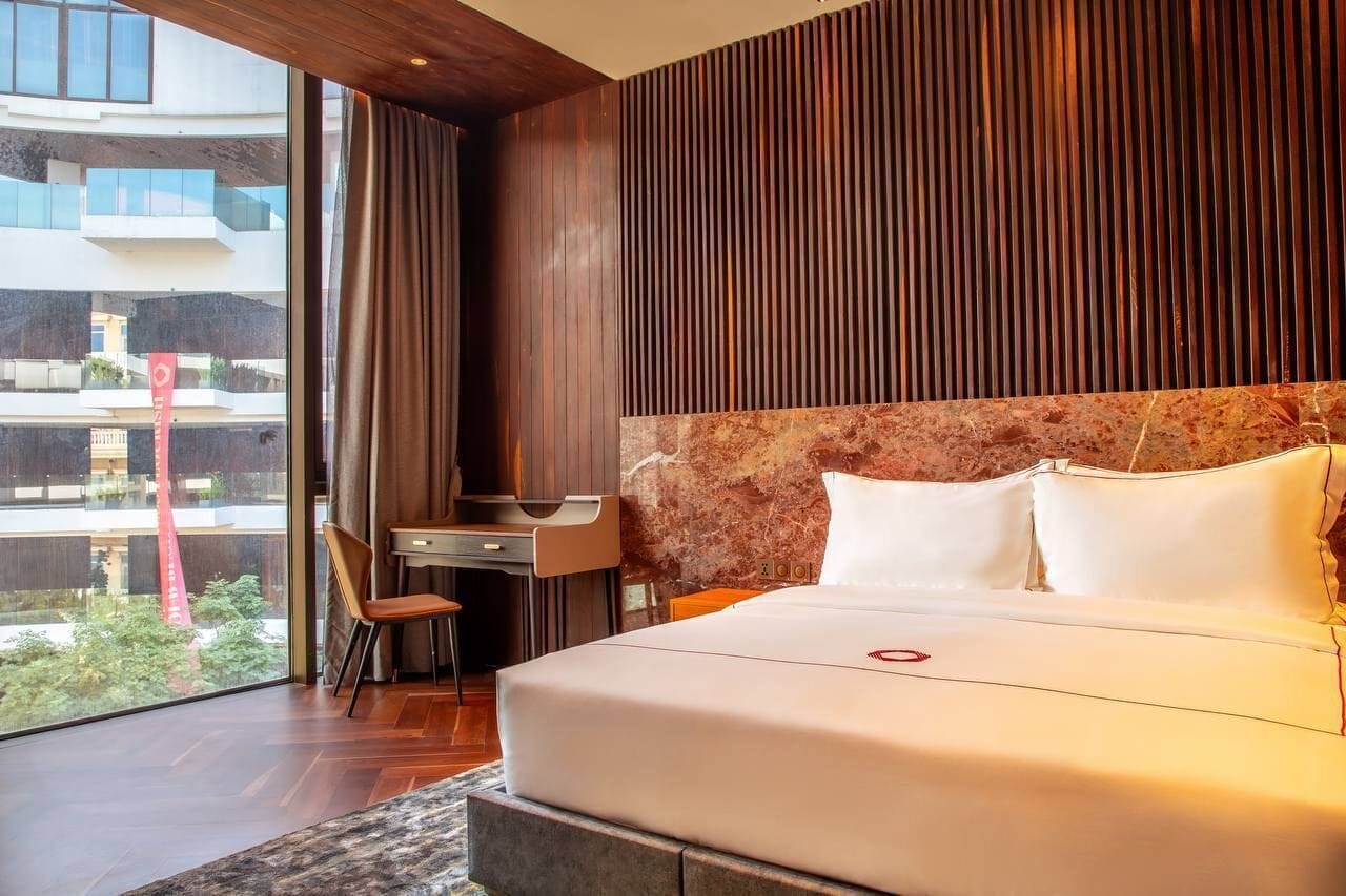 Standard Apartment, 1 King Bed with Sofa bed, Balcony, Courtyard View | In-room safe, desk, blackout curtains, soundproofing