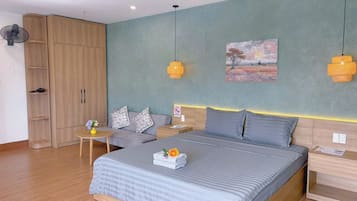 Double Room, City View | Desk, laptop workspace, blackout curtains, free WiFi