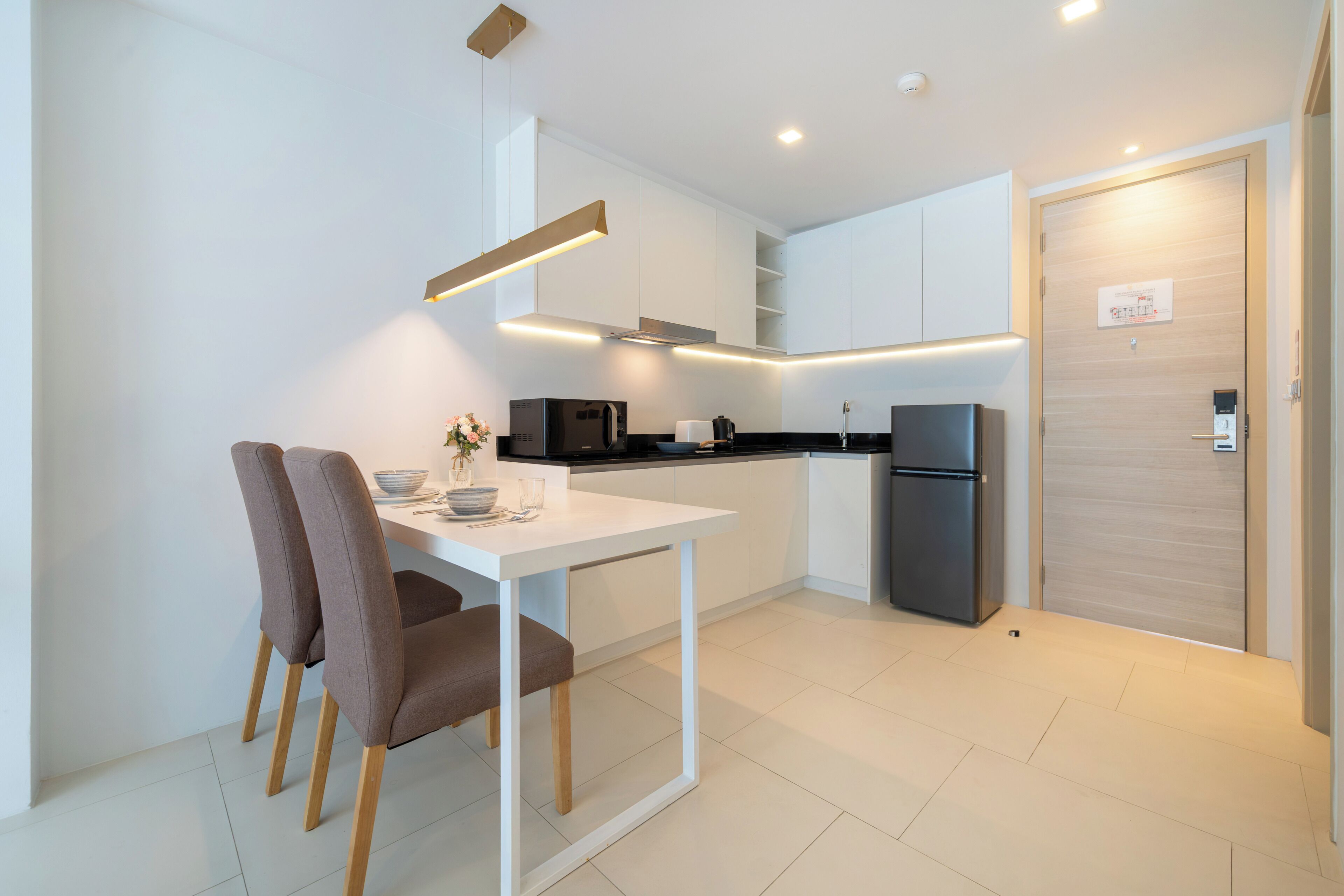 Suite estudio Deluxe, balcón, vistas a la montaña | Cocina privada