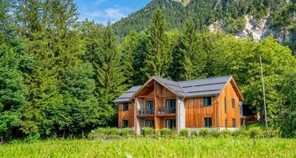 Modern alpine oasis near a lake in Carinthia