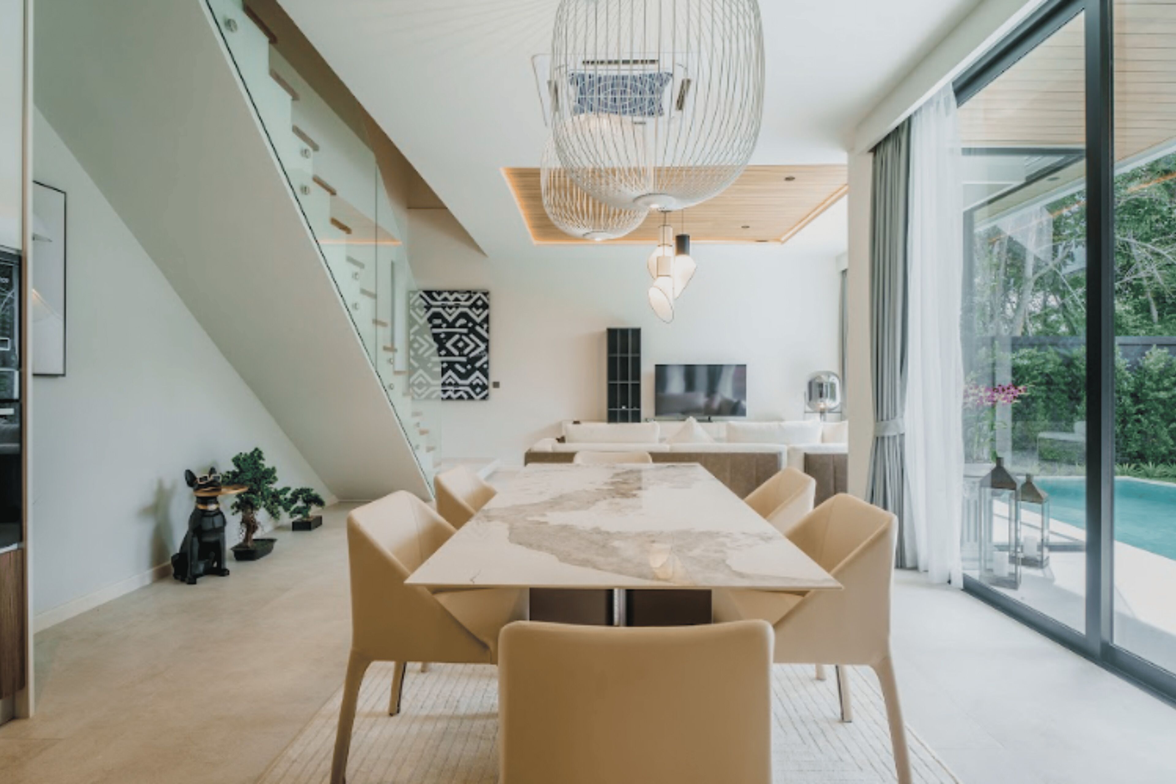 Luxury Villa, Pool View | Dining