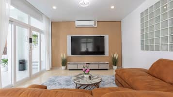 TV, books, stereo