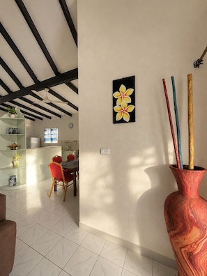 Economy Quadruple Room, Smoking, Courtyard View | Interior