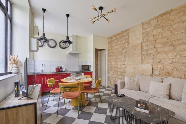 Living area - Apartement Center of Paris (Paris)