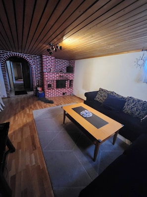 Apartemen, 3 kamar tidur, perapian | Ruang keluarga