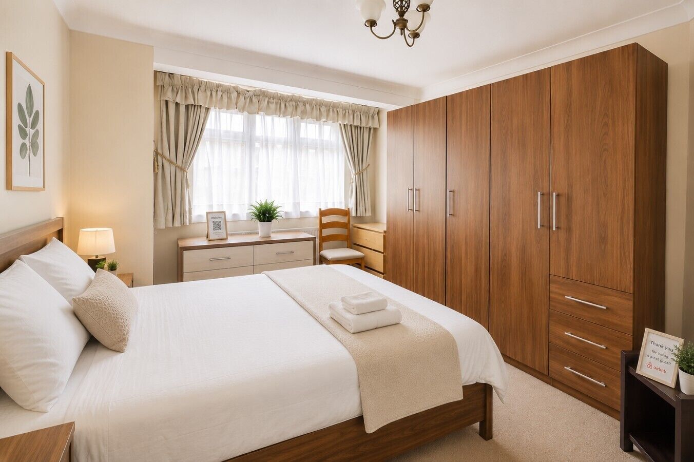 Iron/ironing board, WiFi, bed sheets