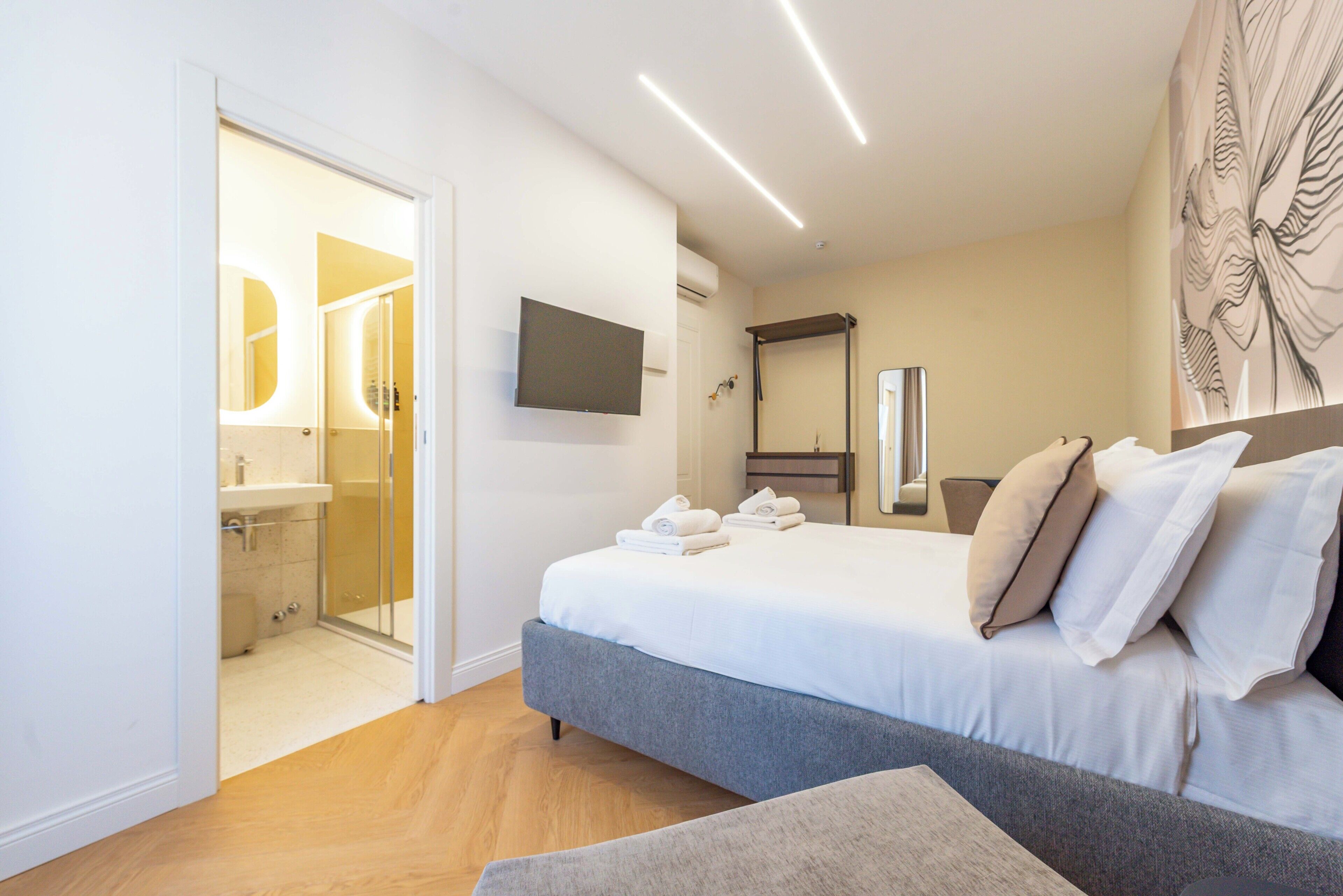 Quarto triplo | 1 quarto, roupa de cama