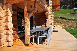 Outdoor dining - Le Chalimont - RENCUREL (RENCUREL)